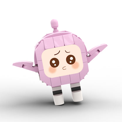 MOC pink Eggy building blocks gaming series bricks set