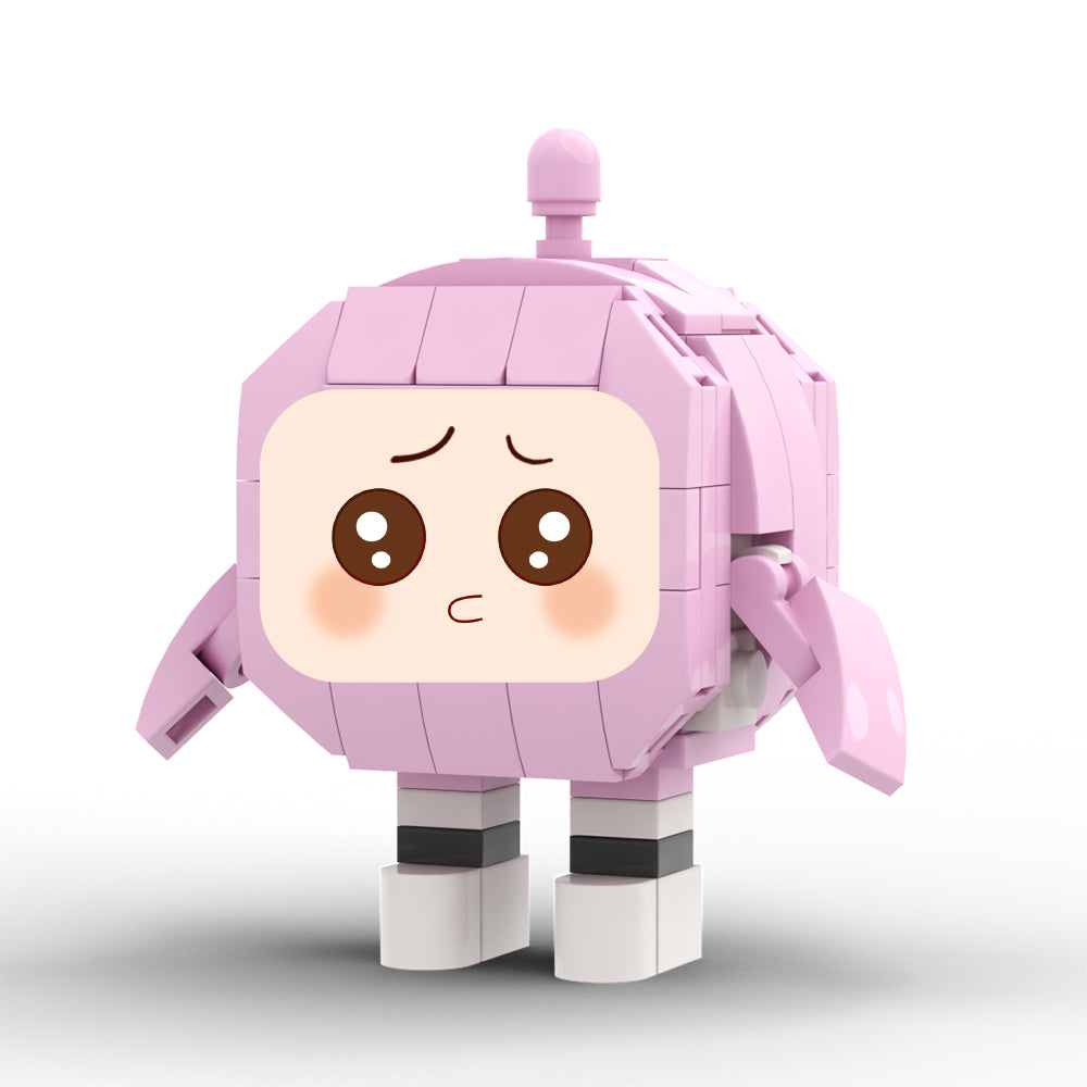 MOC pink Eggy building blocks gaming series bricks set