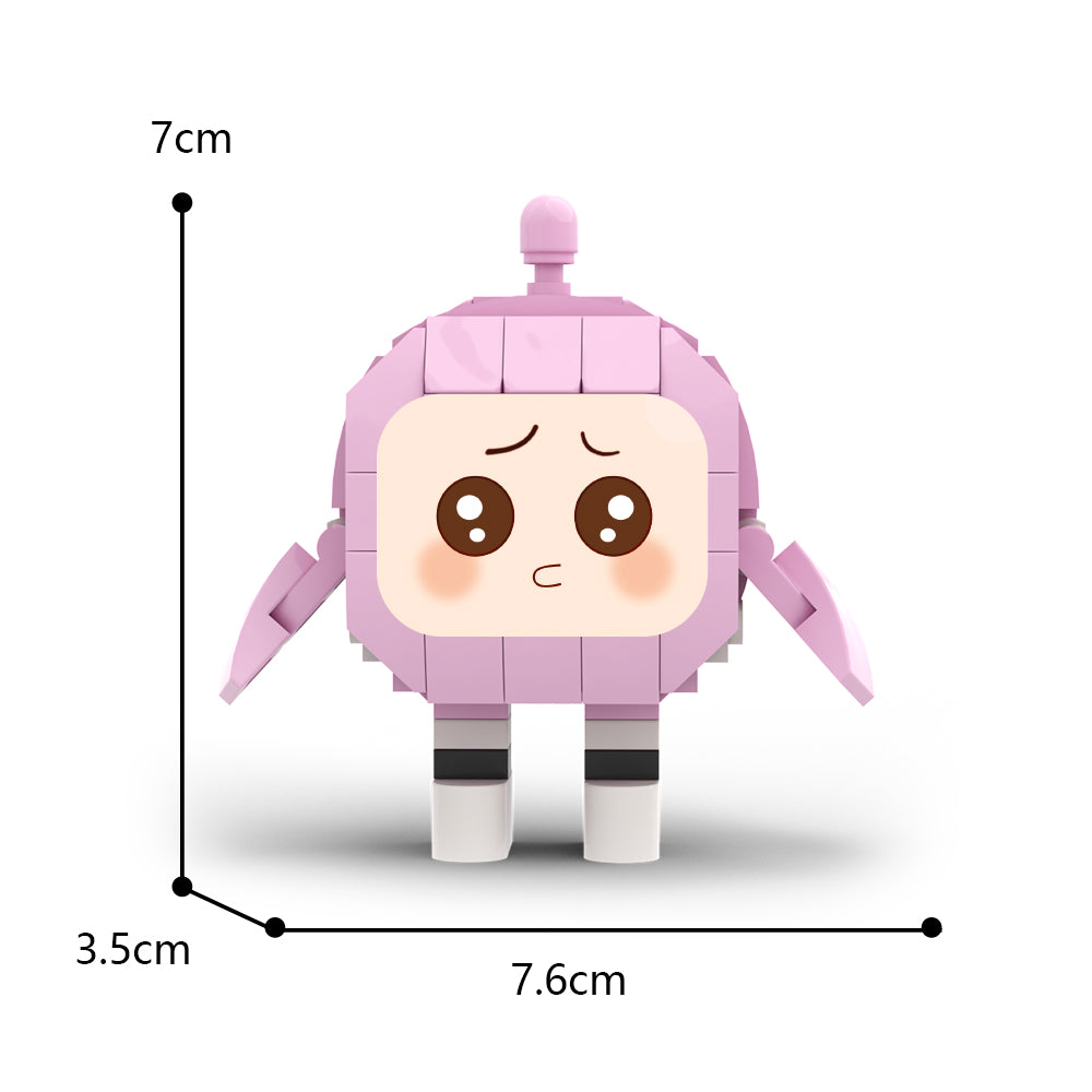 MOC pink Eggy building blocks gaming series bricks set