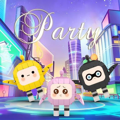 MOC pink Eggy building blocks gaming series bricks set