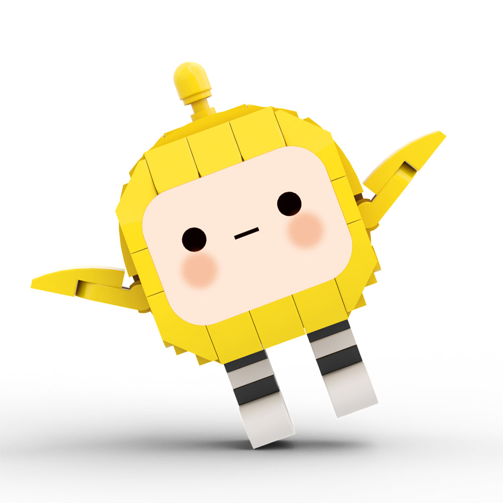 MOC Yellow Eggy building blocks gaming series bricks set