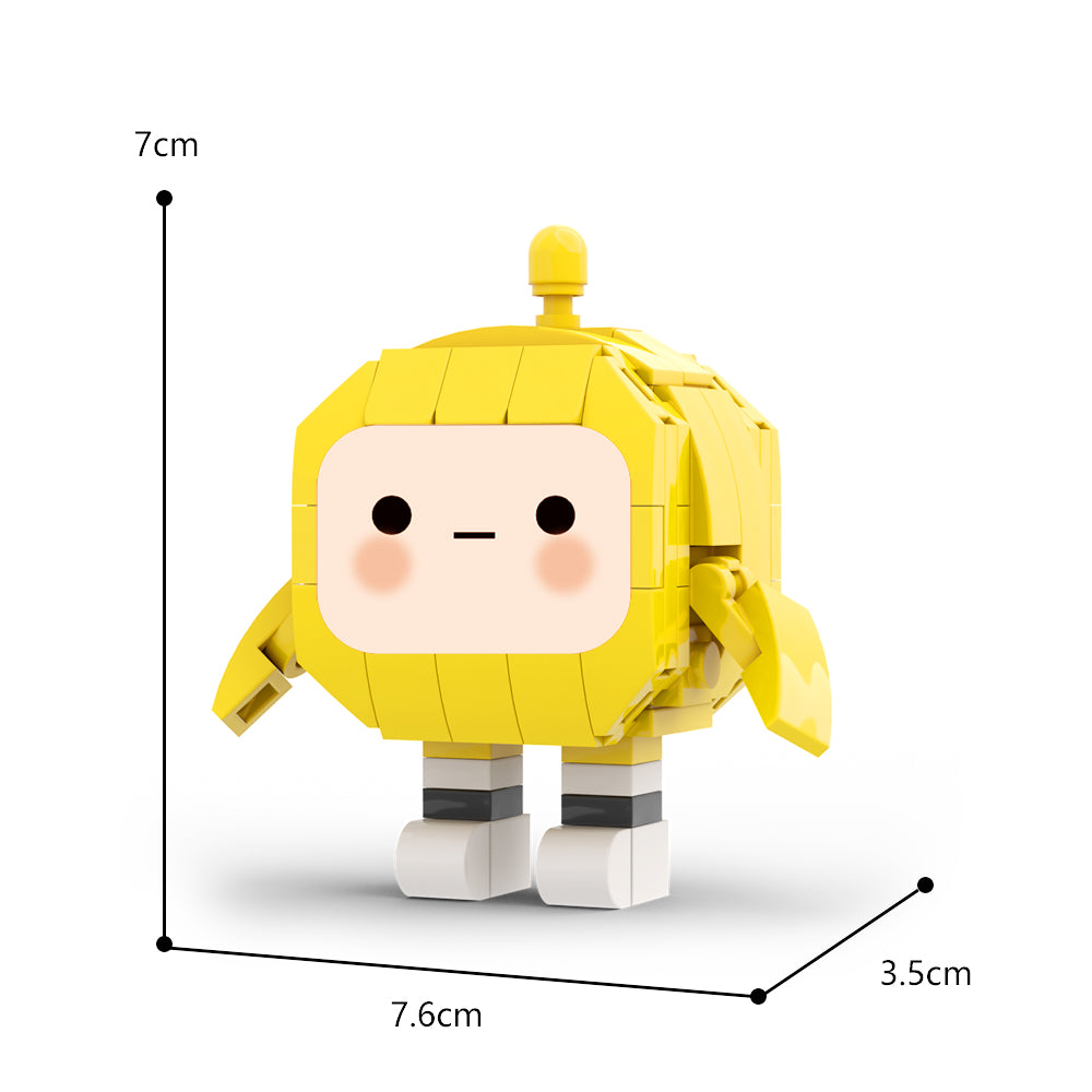 MOC Yellow Eggy building blocks gaming series bricks set