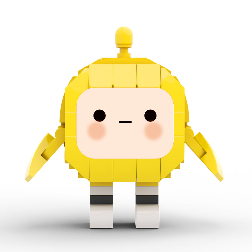 MOC Yellow Eggy building blocks gaming series bricks set