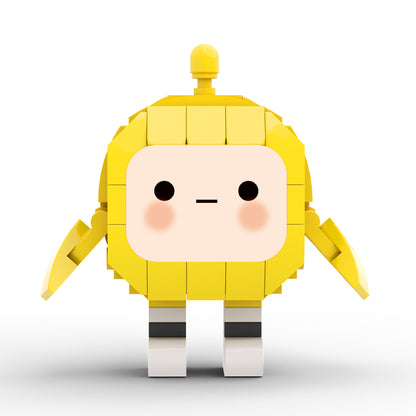 MOC Yellow Eggy building blocks gaming series bricks set