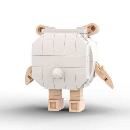 MOC Eggy Go dong dong sheep building blocks kit with compatible bricks