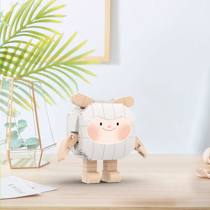 MOC Eggy Go dong dong sheep building blocks kit with compatible bricks