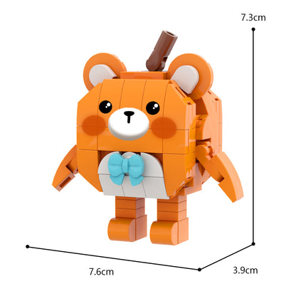 MOC Eggy Go Zai Zai Xiong building blocks kit with compatible bricks