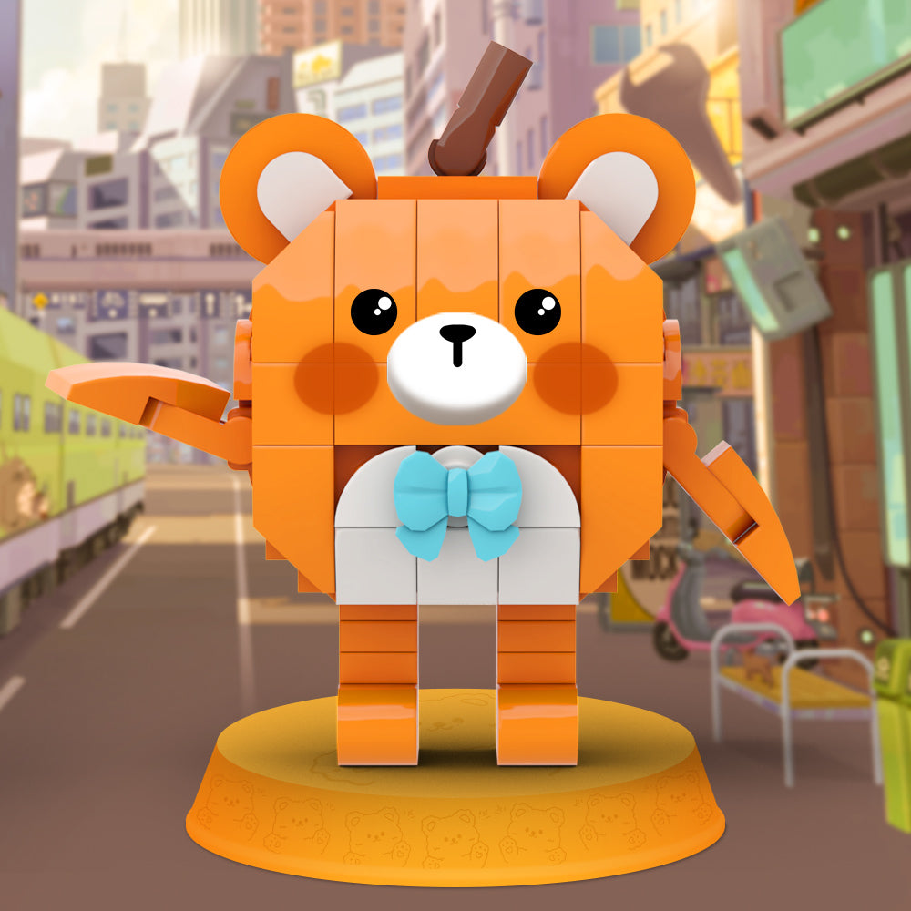 MOC Eggy Go Zai Zai Xiong building blocks kit with compatible bricks