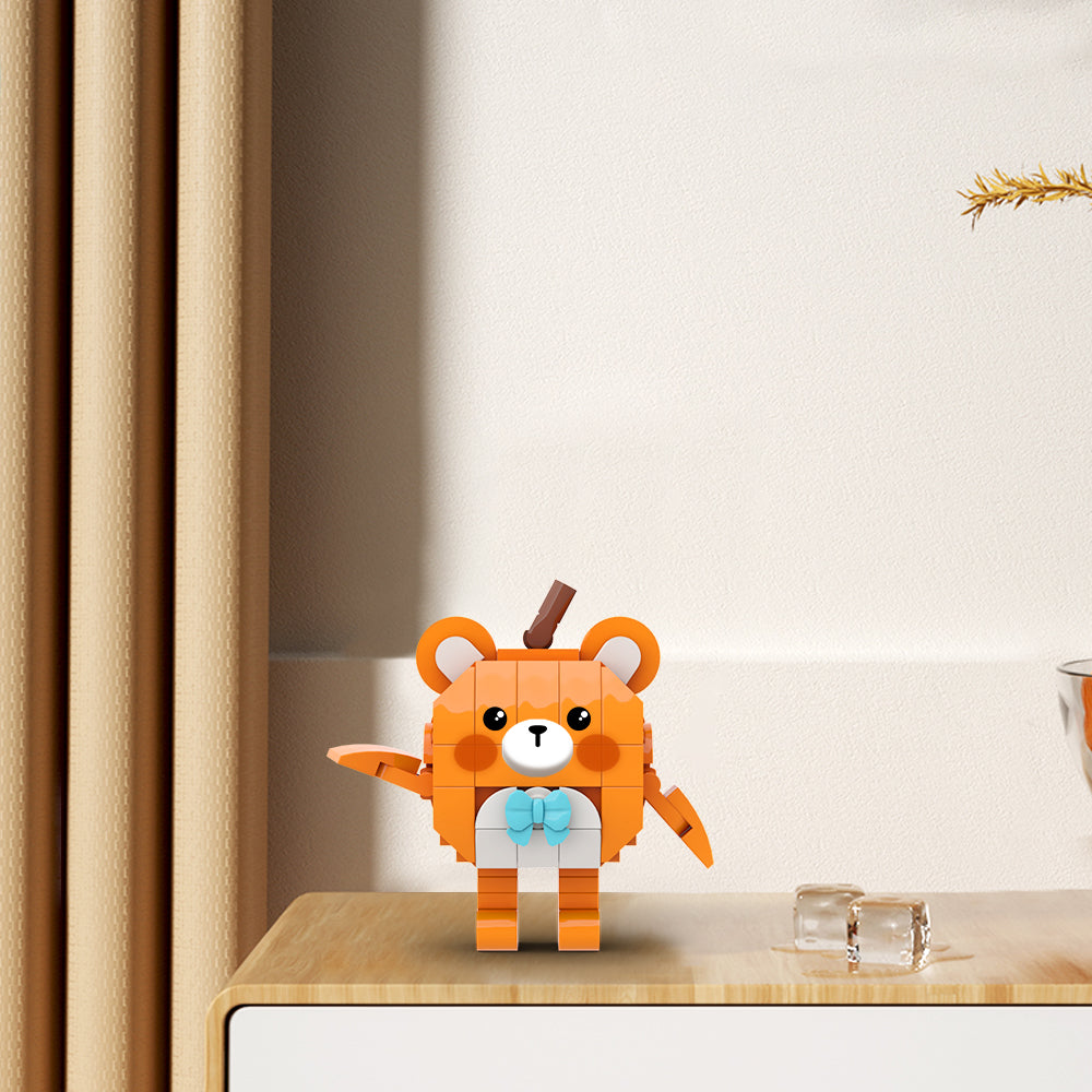 MOC Eggy Go Zai Zai Xiong building blocks kit with compatible bricks