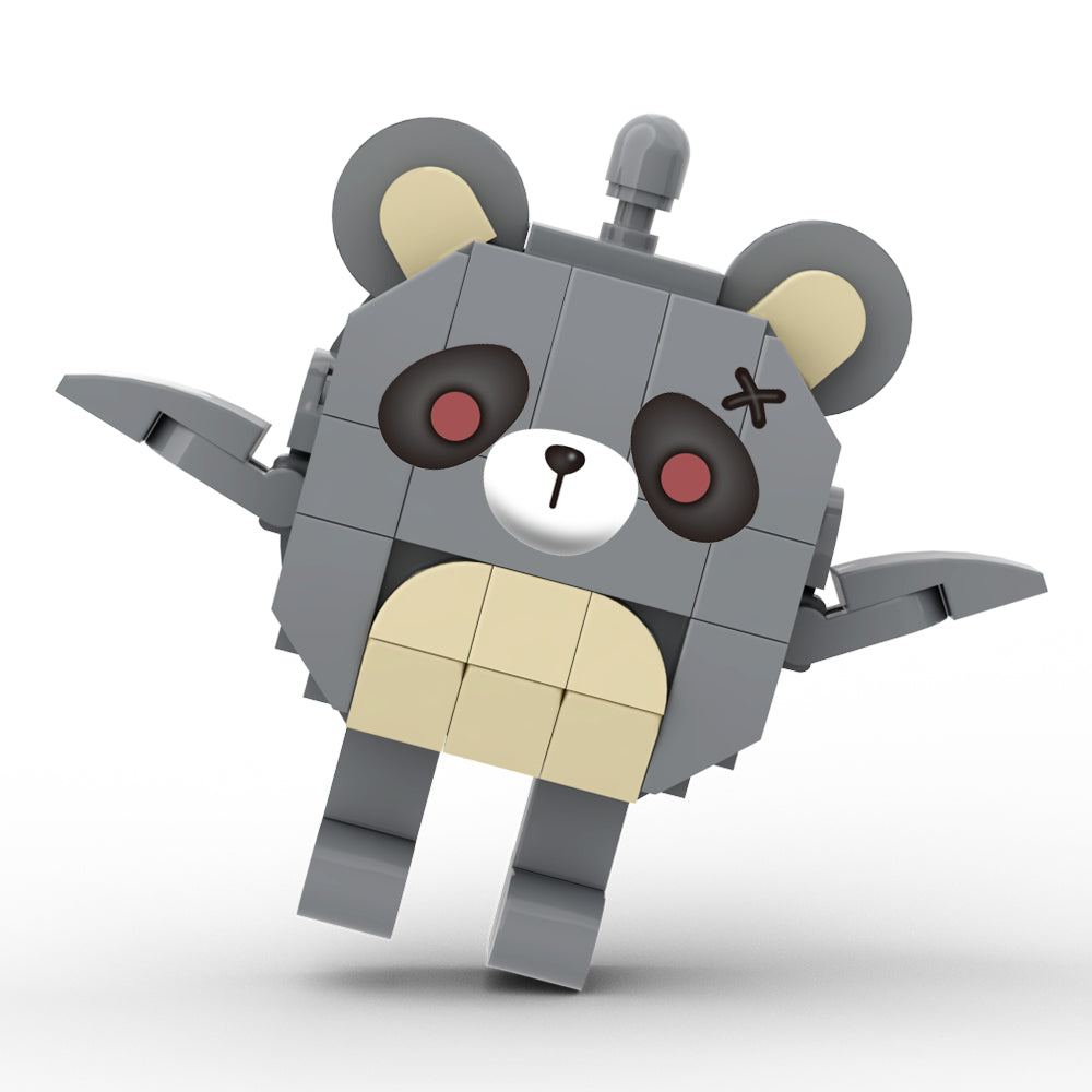 MOC Eggy Party Frustrated bear building blocks kit with compatible bricks