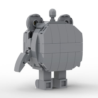 MOC Eggy Party Frustrated bear building blocks kit with compatible bricks