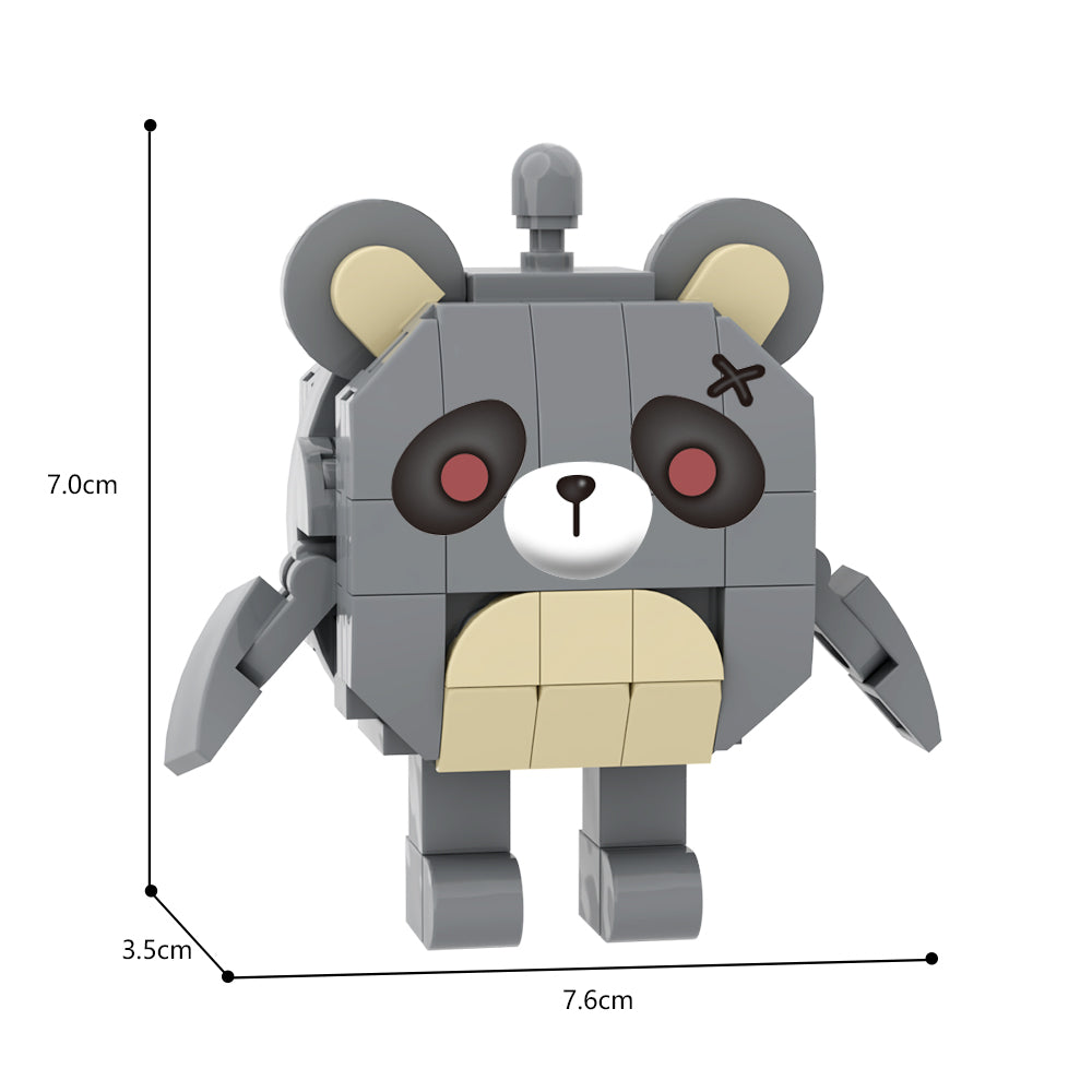 MOC Eggy Party Frustrated bear building blocks kit with compatible bricks