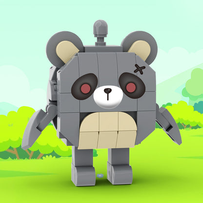 MOC Eggy Party Frustrated bear building blocks kit with compatible bricks