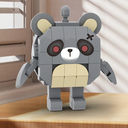 MOC Eggy Party Frustrated bear building blocks kit with compatible bricks