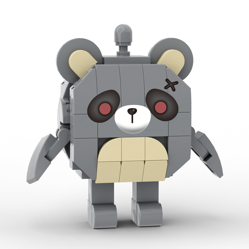 MOC Eggy Party Frustrated bear building blocks kit with compatible bricks