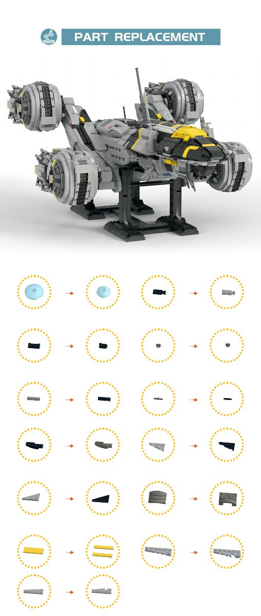 MOC-134964 USCSS Prometheus building blocks Creator Expert series bricks set