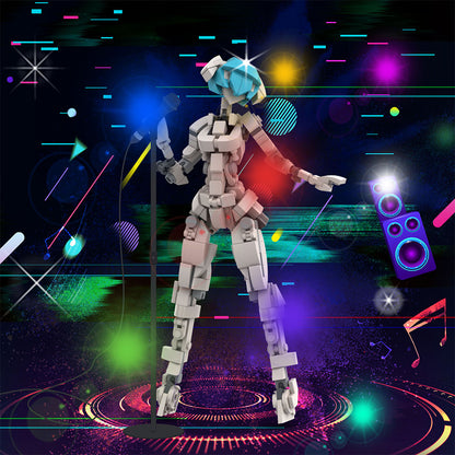 MOC Mobile Suit Girl Female Robot Robot Girl building blocks mech series bricks set