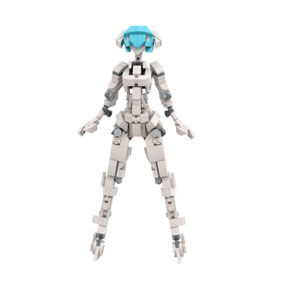 MOC Mobile Suit Girl Female Robot Robot Girl building blocks mech series bricks set