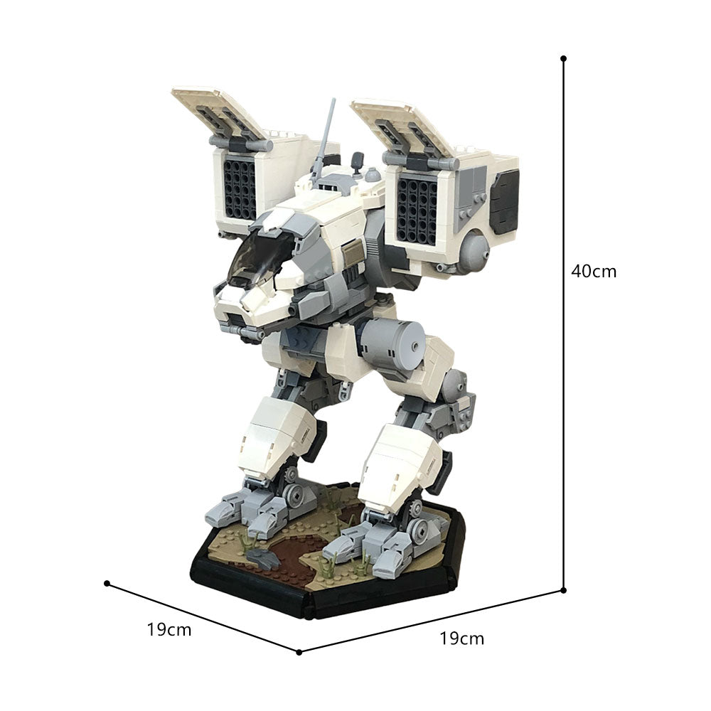 MOC BattleTech Catapult Mech building blocks kit with compatible bricks