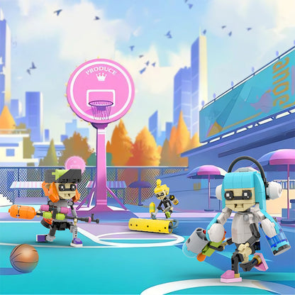 MOC Splatoon 3 Inklings set building blocks kit with compatible bricks