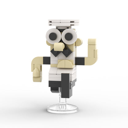 MOC Pizza Tower,Peppino Spaghetti, Toppins, The Noise building blocks gaming series bricks set