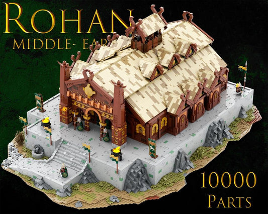 MOC-140878 UCS Meduseld Golden Hall of of Edoras building blocks The Lord of the Rings series bricks set