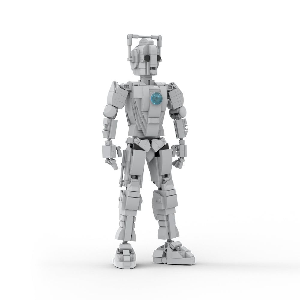 MOC Doctor Who Cyberman building blocks kit with compatible bricks