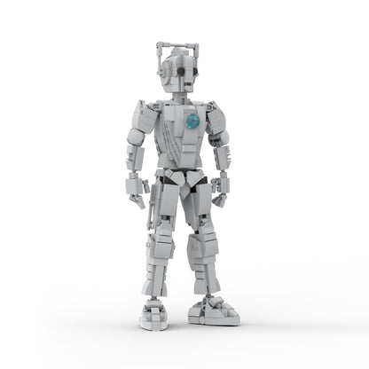 MOC Doctor Who Cyberman building blocks kit with compatible bricks