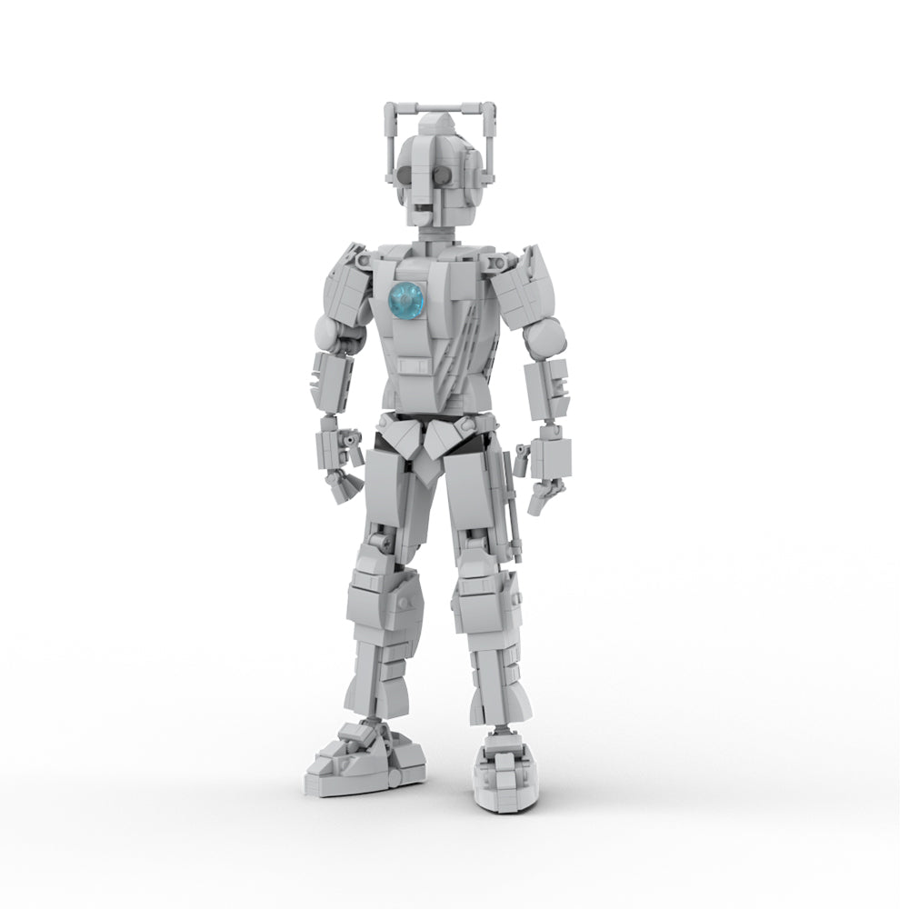 MOC Doctor Who Cyberman building blocks kit with compatible bricks