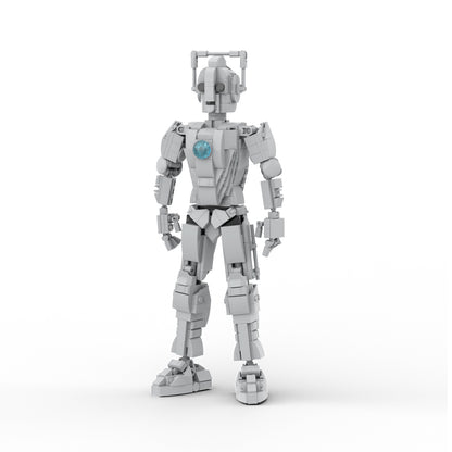 MOC Doctor Who Cyberman building blocks kit with compatible bricks