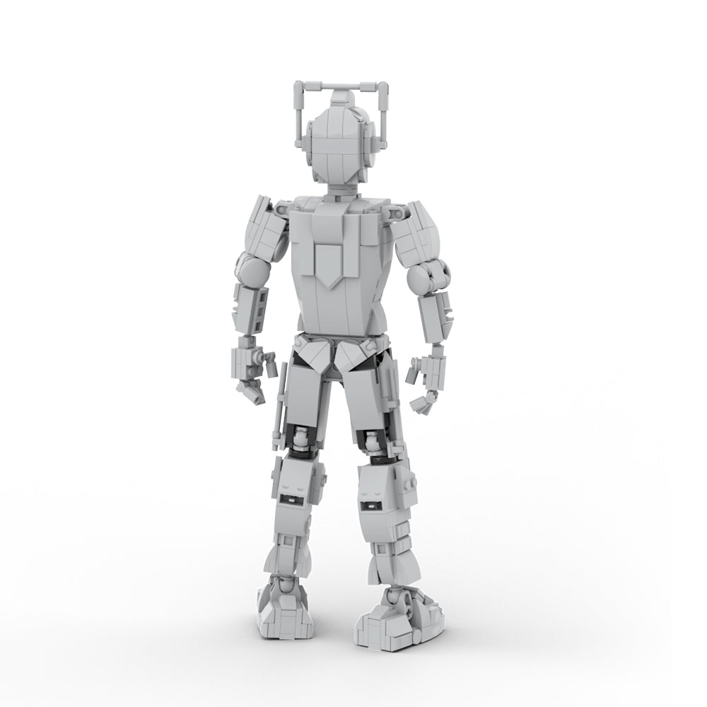 MOC Doctor Who Cyberman building blocks kit with compatible bricks