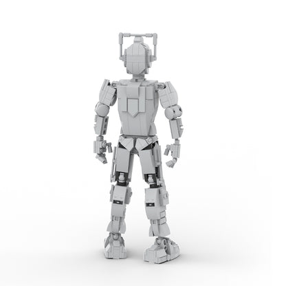 MOC Doctor Who Cyberman building blocks kit with compatible bricks