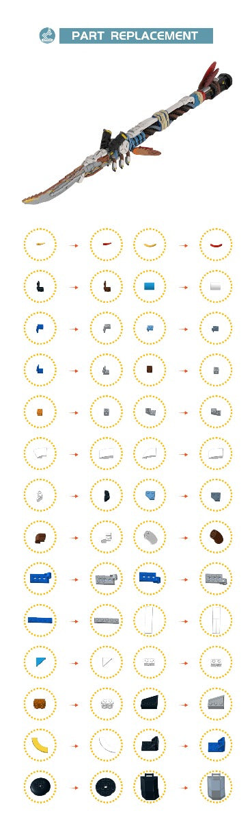 MOC-142400 Horizon Forbidden West 1:1 scale Champion's Spear