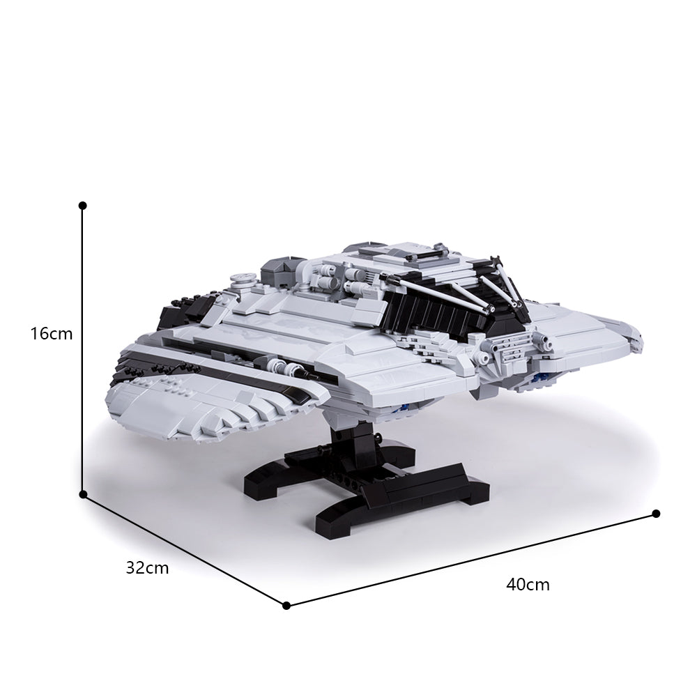 MOC Battlestar Galactica Centurion Raider building blocks kit with compatible bricks