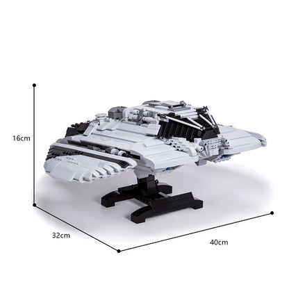 MOC Battlestar Galactica Centurion Raider building blocks kit with compatible bricks