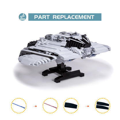 MOC Battlestar Galactica Centurion Raider building blocks kit with compatible bricks