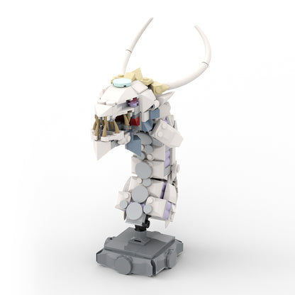 MOC Fire dragon And Ice dragon building blocks kit with compatible bricks