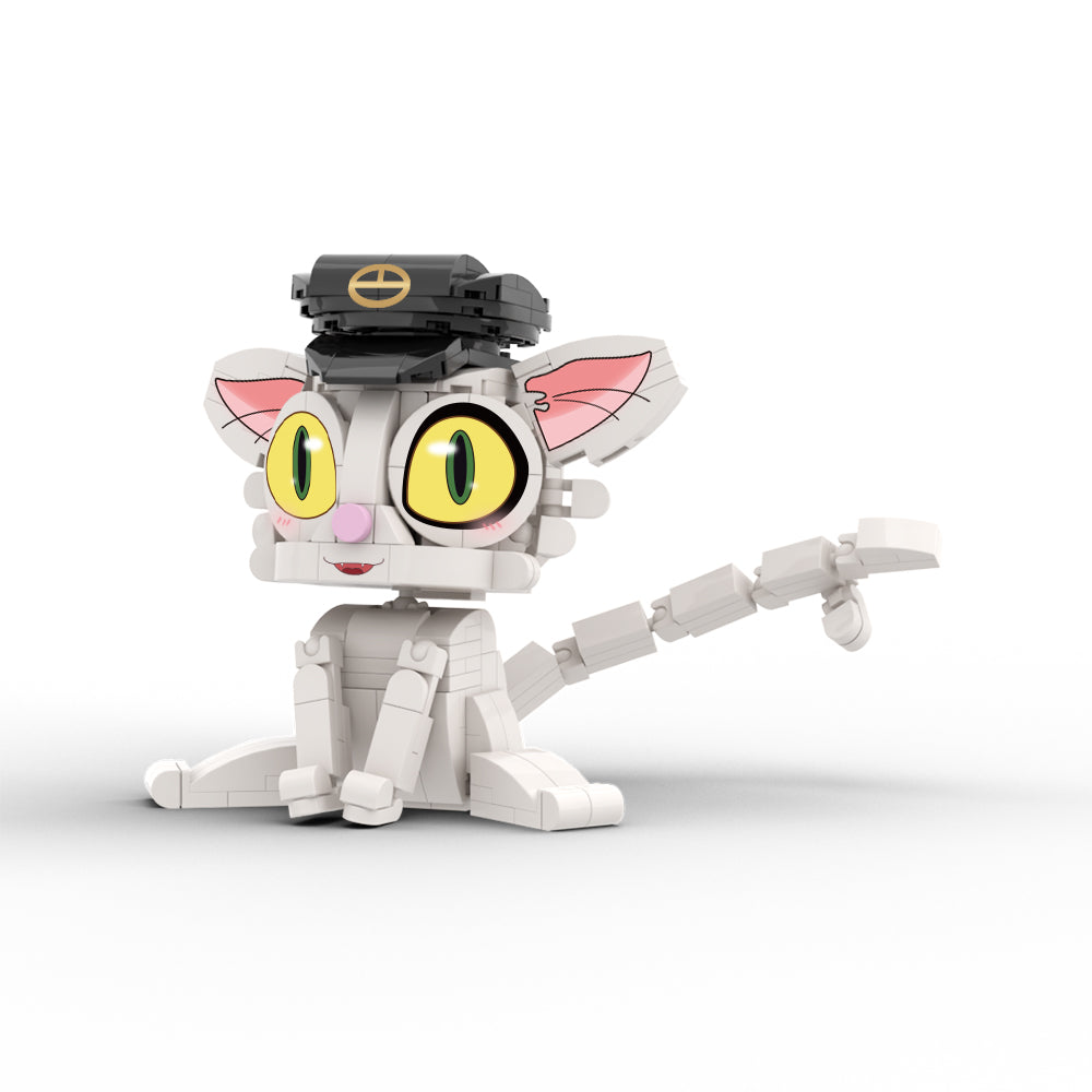 MOC Suzume Daijin cat building blocks animation series bricks set