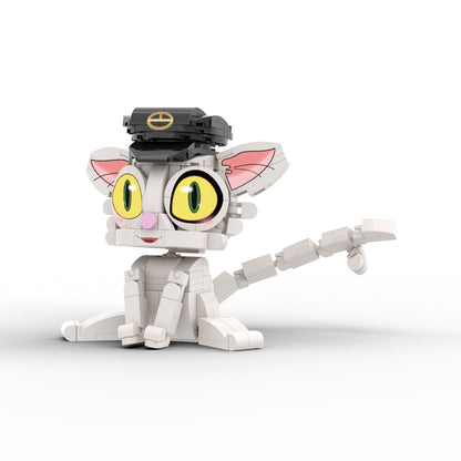 MOC Suzume Daijin cat building blocks animation series bricks set