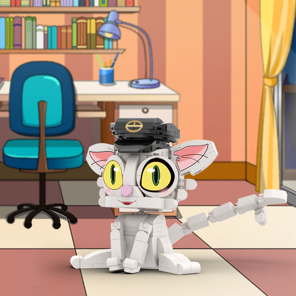 MOC Suzume Daijin cat building blocks animation series bricks set