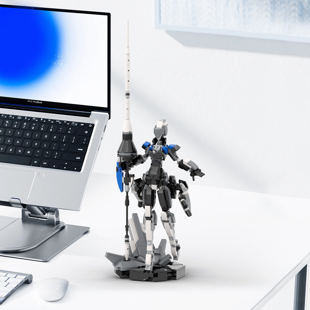 MOC sci-fi futuristic armored female lancer Valkyrie