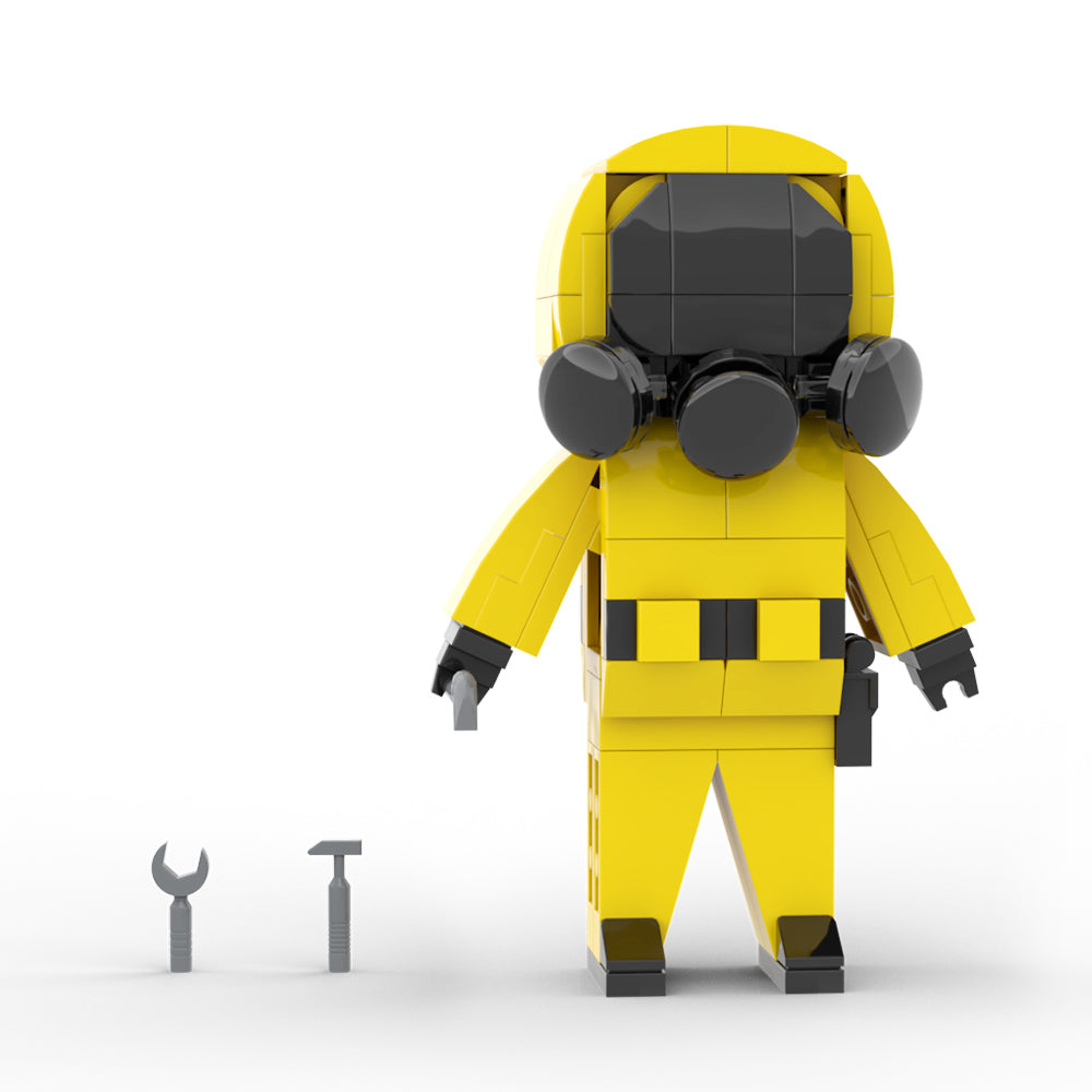 MOC The Backrooms Explorer building blocks kit with compatible bricks