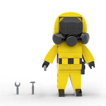 MOC The Backrooms Explorer building blocks kit with compatible bricks