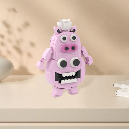 MOC Garten of Banban 3 Chef Pigster building blocks kit with compatible bricks