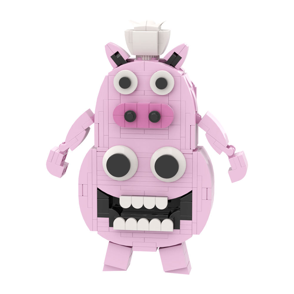 MOC Garten of Banban 3 Chef Pigster building blocks kit with compatible bricks