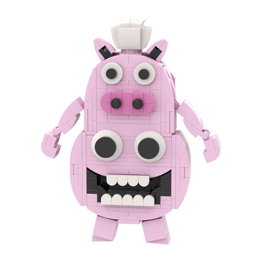 MOC Garten of Banban 3 Chef Pigster building blocks kit with compatible bricks