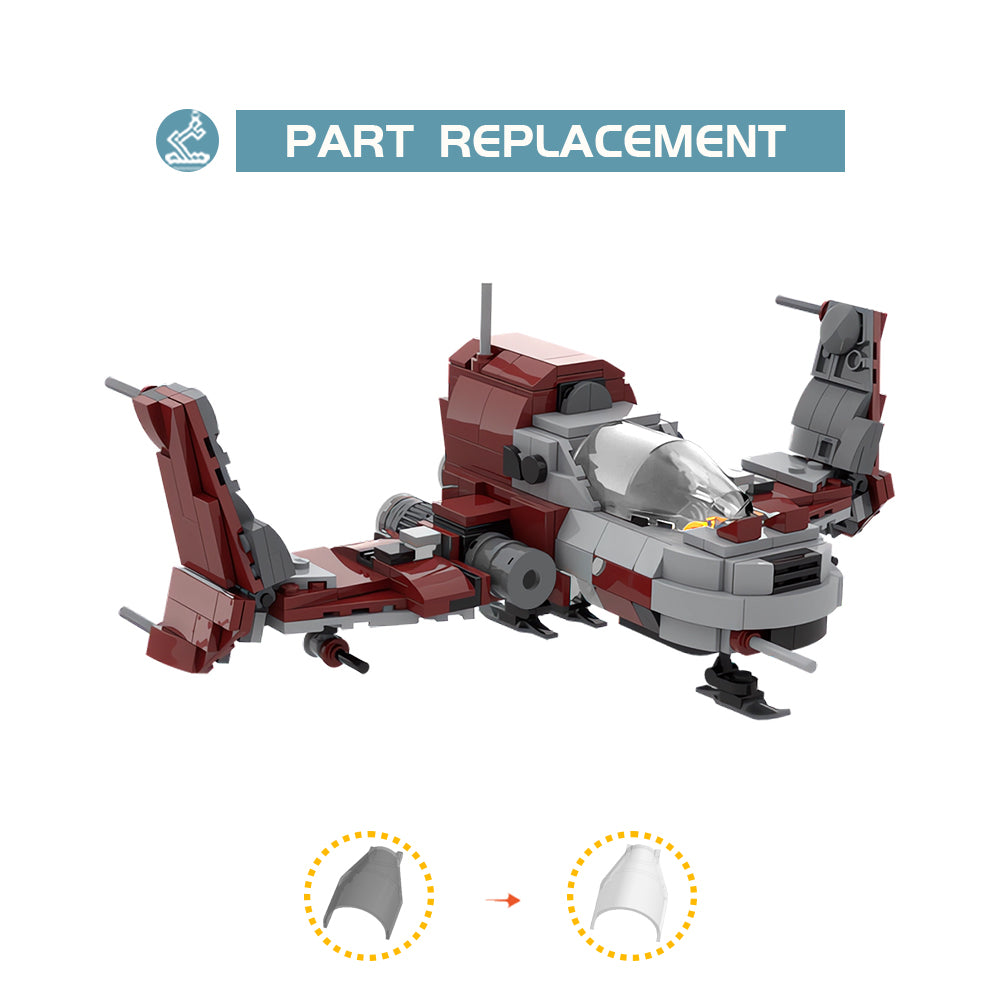 MOC-82129 No Man¡'s Sky Radiant Pillar BC1 building blocks kit with compatible bricks