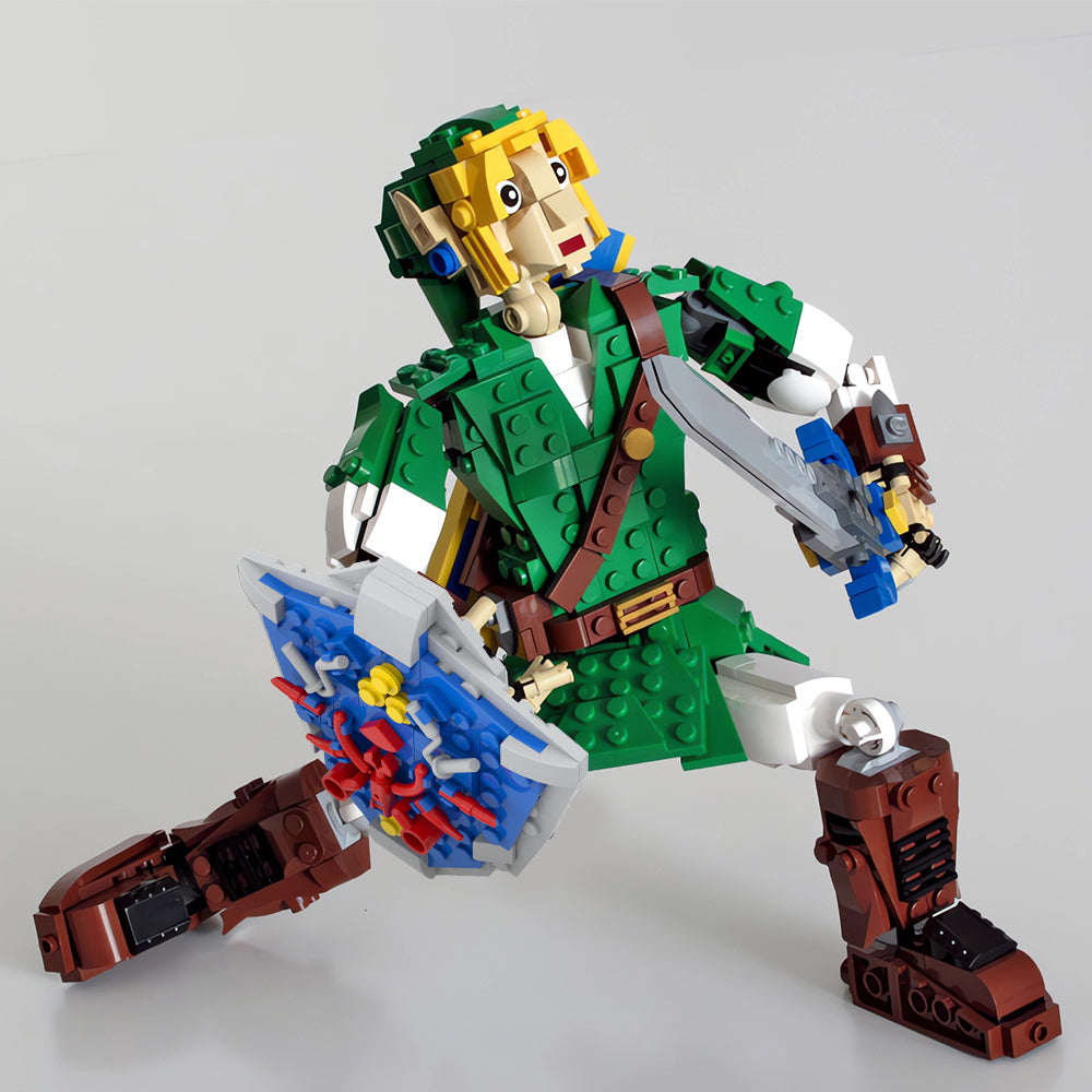 MOC-90299 Zelda Hero of Time Link building blocks kit with compatible bricks