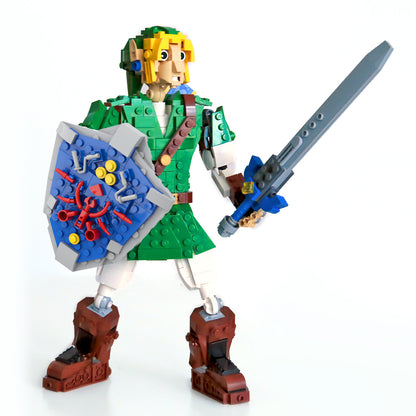 MOC-90299 Zelda Hero of Time Link building blocks kit with compatible bricks