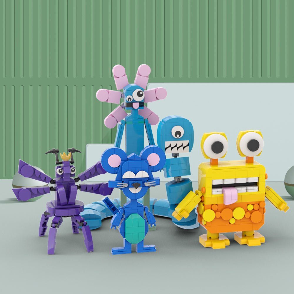 MOC Garten of Banban 3 set building blocks kit with compatible bricks